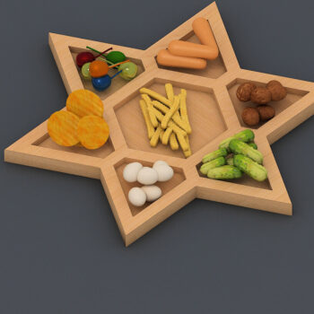 Intra απο ξύλο plywood 3mm-4mm πάχος – Wood Star αλλαντικά, Cheese Board 86 Δίασταση  20x20 cm INTRAFABR-60980992 - Image 3