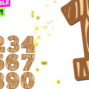 Intra απο ξύλο plywood 3mm-4mm πάχος – Αριθμοί υφής ξύλου 3D Δίασταση 20x20 cm INTRAFABR-100476731