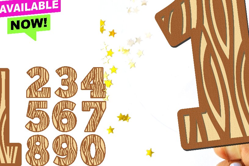 Intra απο ξύλο plywood 3mm-4mm πάχος – Αριθμοί υφής ξύλου 3D Δίασταση  20x20 cm INTRAFABR-100476731