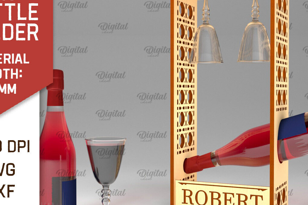 Intra απο ξύλο plywood 3mm-4mm πάχος – Ξύλινη θήκη για μπουκάλι κρασιού Δίασταση  20x20 cm INTRAFABR-100540934