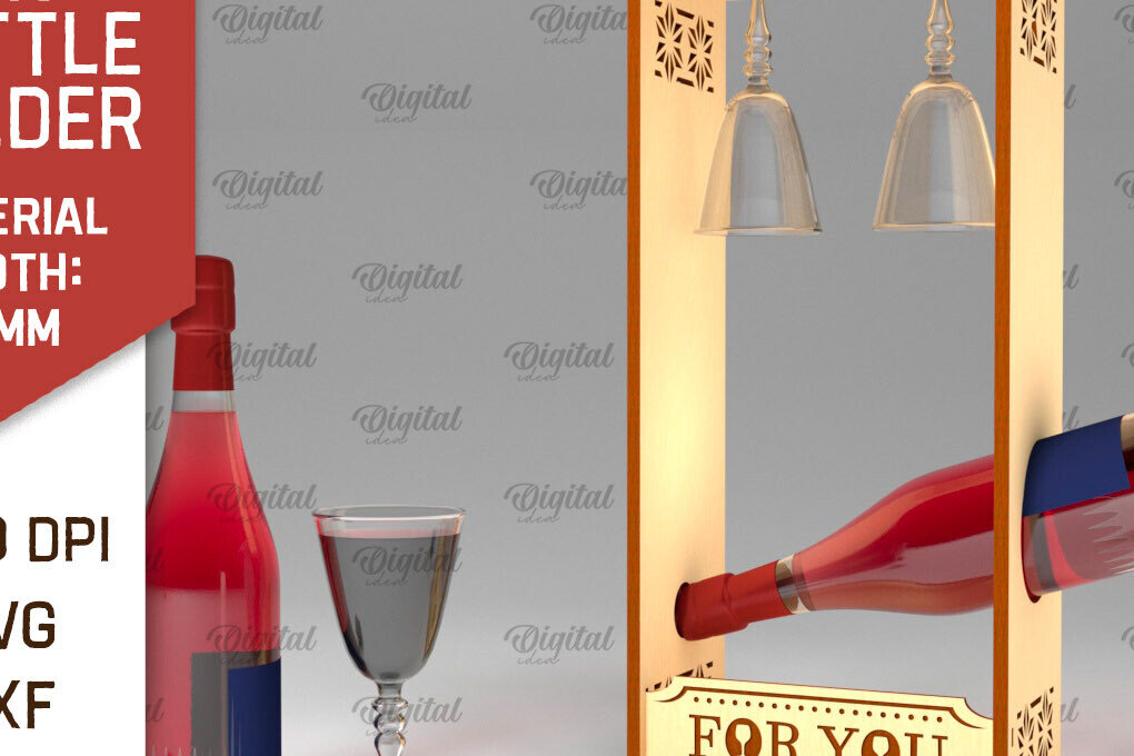 Intra απο ξύλο plywood 3mm-4mm πάχος – Ξύλινη θήκη για μπουκάλι κρασιού Δίασταση  20x20 cm INTRAFABR-100541129