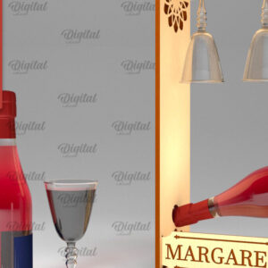 Intra απο ξύλο plywood 3mm-4mm πάχος – Ξύλινη θήκη για μπουκάλι κρασιού Δίασταση  20x20 cm INTRAFABR-100541455