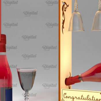 Intra απο ξύλο plywood 3mm-4mm πάχος – Ξύλινη θήκη για μπουκάλι κρασιού Δίασταση  20x20 cm INTRAFABR-100540665 - Image 1