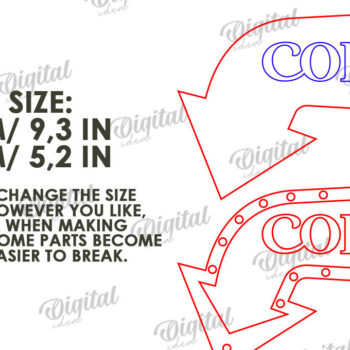 Intra απο ξύλο plywood 3mm-4mm πάχος – Ξύλινη πινακίδα με βέλος για ποτά Δίασταση  20x20 cm INTRAFABR-114546159 - Image 3