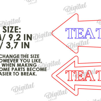 Intra απο ξύλο plywood 3mm-4mm πάχος – Ξύλινη πινακίδα με βέλος για ποτά Δίασταση  20x20 cm INTRAFABR-114546185 - Image 3