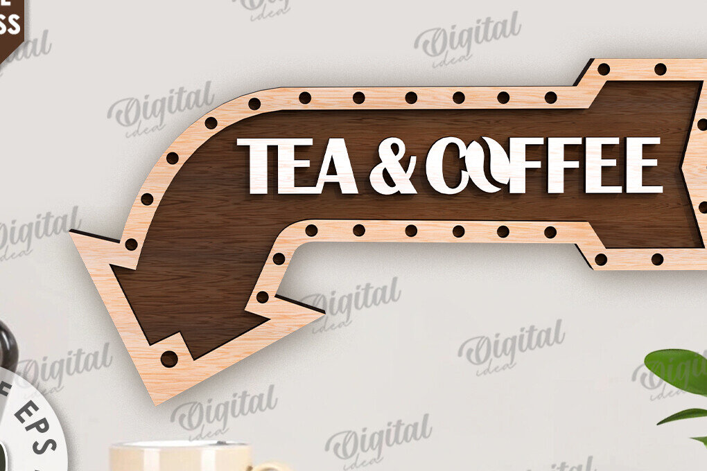 Intra απο ξύλο plywood 3mm-4mm πάχος – Ξύλινη πινακίδα με βέλος για ποτά Δίασταση  20x20 cm INTRAFABR-114546206