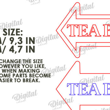 Intra απο ξύλο plywood 3mm-4mm πάχος – Ξύλινη πινακίδα με βέλος για ποτά Δίασταση  20x20 cm INTRAFABR-114546237 - Image 3