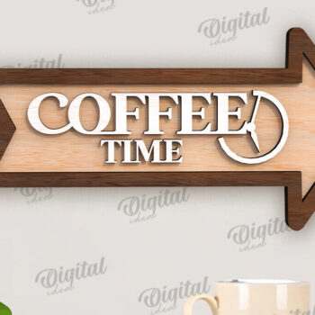 Intra απο ξύλο plywood 3mm-4mm πάχος – Ξύλινη πινακίδα με βέλος για ποτά Δίασταση  20x20 cm INTRAFABR-114546374 - Image 1