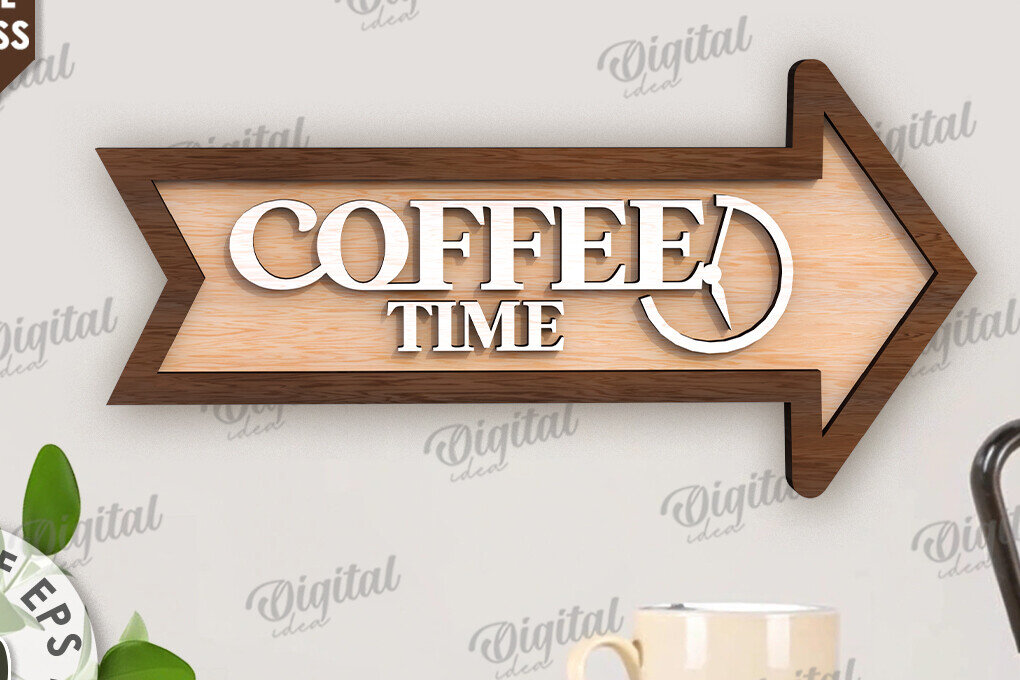 Intra απο ξύλο plywood 3mm-4mm πάχος – Ξύλινη πινακίδα με βέλος για ποτά Δίασταση  20x20 cm INTRAFABR-114546374