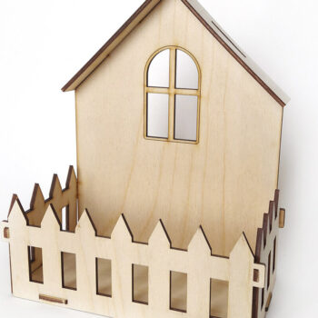 Intra απο ξύλο plywood 3mm-4mm πάχος – Ξύλινο καλάθι-κουτί για λουλούδια. Δίασταση  20x20 cm INTRAFABR-95575045 - Image 4