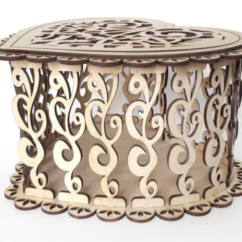 Intra απο ξύλο plywood 3mm-4mm πάχος – Ξύλινο καλάθι-κουτί. Αρχείο λέιζερ Δίασταση  20x20 cm INTRAFABR-95575051 - Image 4