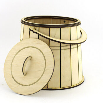 Intra απο ξύλο plywood 3mm-4mm πάχος – Ξύλινο καλάθι. Αρχείο κοπής με λέιζερ. Δίασταση  20x20 cm INTRAFABR-88360026 - Image 1