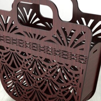 Intra απο ξύλο plywood 3mm-4mm πάχος – Ξύλινη τσάντα τσάντας παραλίας Δίασταση  20x20 cm INTRAFABR-123763353 - Image 2