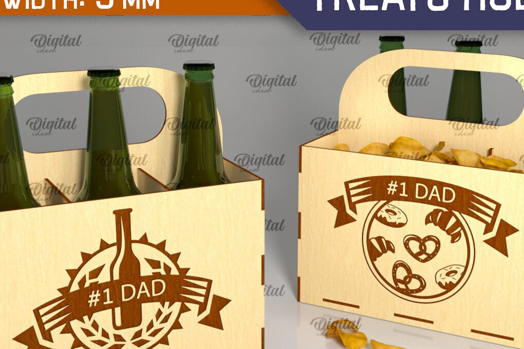 Intra απο ξύλο plywood 3mm-4mm πάχος – Ξύλινη θήκη μπύρας και λιχουδιών Δίασταση  20x20 cm INTRAFABR-95777850