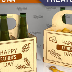 Intra απο ξύλο plywood 3mm-4mm πάχος – Ξύλινη θήκη μπύρας και λιχουδιών Δίασταση  20x20 cm INTRAFABR-95778015