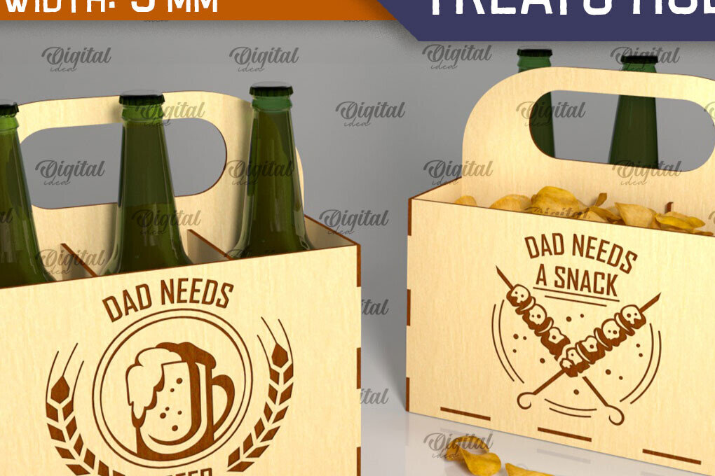 Intra απο ξύλο plywood 3mm-4mm πάχος – Ξύλινη θήκη μπύρας και λιχουδιών Δίασταση  20x20 cm INTRAFABR-95776736