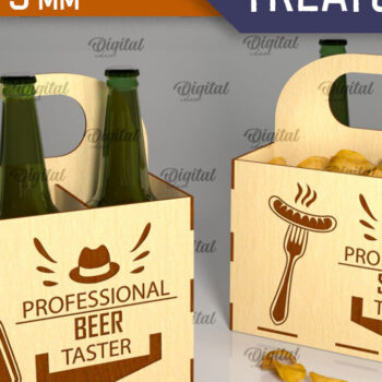 Intra απο ξύλο plywood 3mm-4mm πάχος – Ξύλινη δέσμη για μπύρες και λιχουδιές Δίασταση  20x20 cm INTRAFABR-96000640 - Image 6