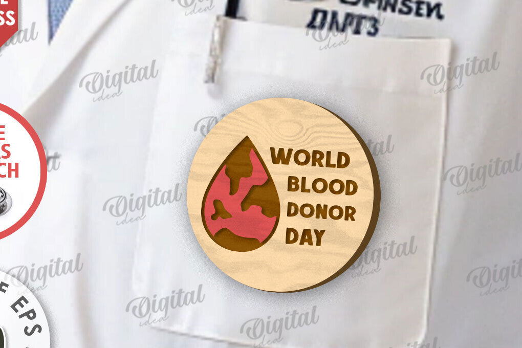 Intra απο ξύλο plywood 3mm-4mm πάχος – Ξύλινο Σήμα Αιμοδότη Δίασταση  20x20 cm INTRAFABR-111427211