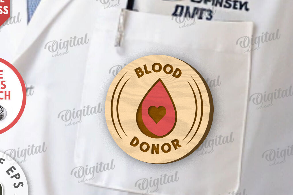 Intra απο ξύλο plywood 3mm-4mm πάχος – Ξύλινο Σήμα Αιμοδότη Δίασταση  20x20 cm INTRAFABR-111426824