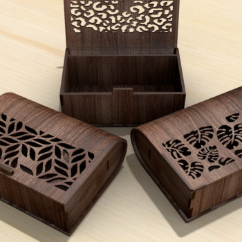 Intra απο ξύλο plywood 3mm-4mm πάχος – Ξύλινο Βιβλιοκούτι Σετ 3 τεμαχίων Δίασταση  20x20 cm INTRAFABR-120912339 - Image 1