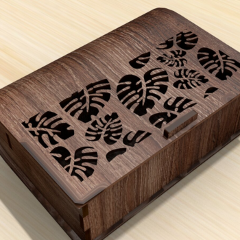 Intra απο ξύλο plywood 3mm-4mm πάχος – Ξύλινο Βιβλιοκούτι Σετ 3 τεμαχίων Δίασταση  20x20 cm INTRAFABR-120912339 - Image 5