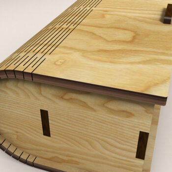 Intra απο ξύλο plywood 3mm-4mm πάχος – Ξύλινο Βιβλιοκούτι Σετ 3 τεμαχίων Δίασταση  20x20 cm INTRAFABR-125416286 - Image 2