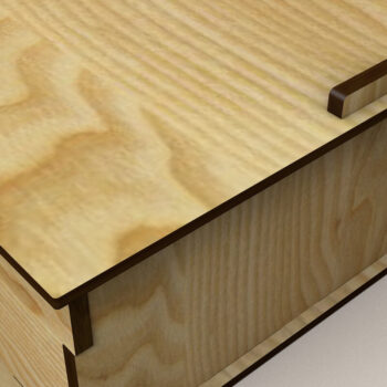 Intra απο ξύλο plywood 3mm-4mm πάχος – Ξύλινο Βιβλιοκούτι Σετ 3 τεμαχίων Δίασταση  20x20 cm INTRAFABR-125416286 - Image 4