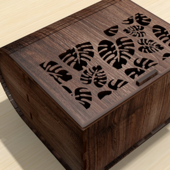 Intra απο ξύλο plywood 3mm-4mm πάχος – Ξύλινο Βιβλιοκούτι Σετ 3 τεμαχίων Δίασταση  20x20 cm INTRAFABR-108720861 - Image 3