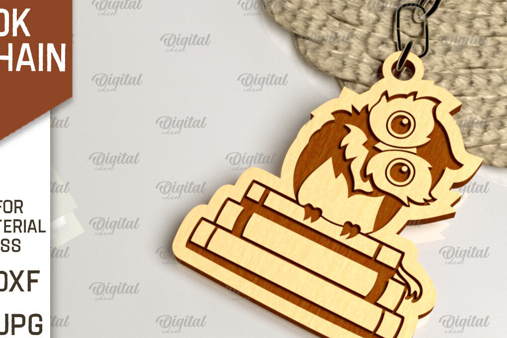 Intra απο ξύλο plywood 3mm-4mm πάχος –  κοπής με λέιζερ μπρελόκ ξύλινο βιβλίο Δίασταση  5x5 cm INTRAFABR-100056570