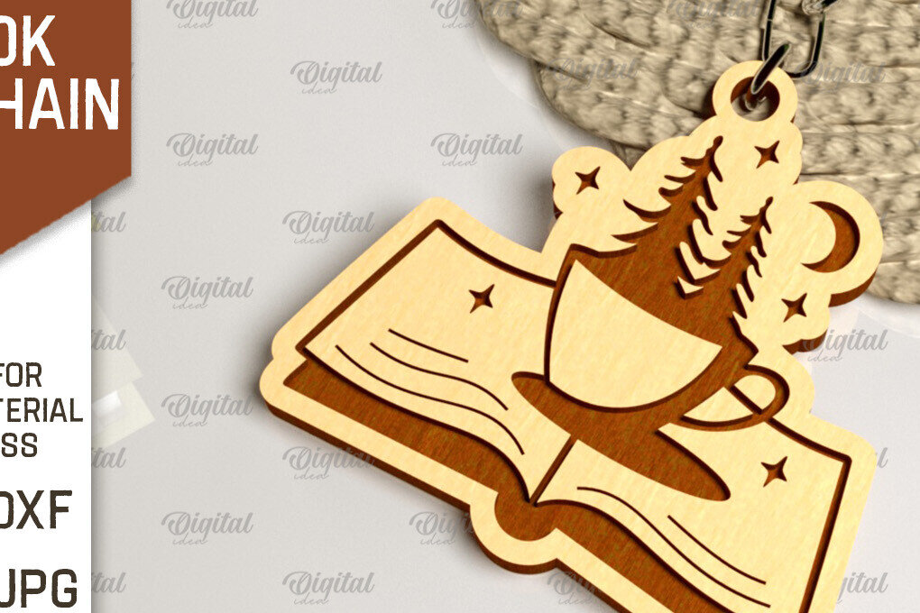 Intra απο ξύλο plywood 3mm-4mm πάχος –  κοπής με λέιζερ μπρελόκ ξύλινο βιβλίο Δίασταση  5x5 cm INTRAFABR-100056771