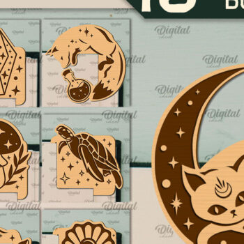 Intra απο ξύλο plywood 3mm-4mm πάχος – Ξύλινοι σελιδοδείκτες Δέσμη κοπής με λέιζερ Δίασταση  20x20 cm INTRAFABR-97298695 - Image 1