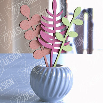 Intra απο ξύλο plywood 3mm-4mm πάχος –  Ξύλινης Ανθοδέσμης | Μπουκέτο λουλουδιών Δίασταση  20x20 cm INTRAFABR-92256700 - Image 1