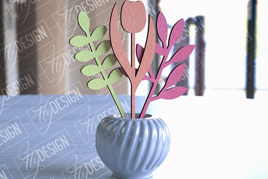 Intra απο ξύλο plywood 3mm-4mm πάχος –  Ξύλινης Ανθοδέσμης | Μπουκέτο λουλουδιών Δίασταση  20x20 cm INTRAFABR-92256733