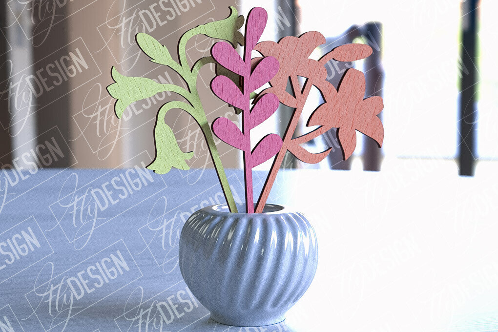 Intra απο ξύλο plywood 3mm-4mm πάχος –  Ξύλινης Ανθοδέσμης | Μπουκέτο λουλουδιών Δίασταση  20x20 cm INTRAFABR-92256784