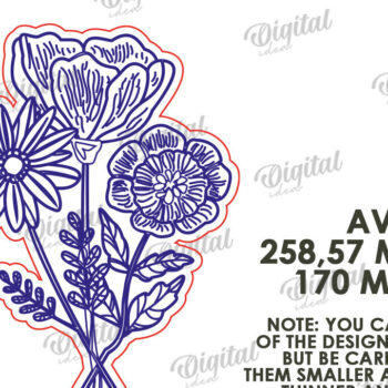 Intra απο ξύλο plywood 3mm-4mm πάχος – Ξύλινες ανθοδέσμες Δέσμη κοπής με λέιζερ Δίασταση  20x20 cm INTRAFABR-116818223 - Image 3