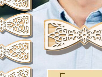 Intra απο ξύλο plywood 3mm-4mm πάχος – Ξύλινο παπιγιόν Bundle Δίασταση  20x20 cm INTRAFABR-97252384 - Image 2