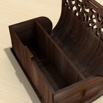 Intra απο ξύλο plywood 3mm-4mm πάχος – Ξύλινο κουτί, μολυβοθήκη ή κουτί γυαλιών Δίασταση  20x20 cm INTRAFABR-115899732 - Image 4