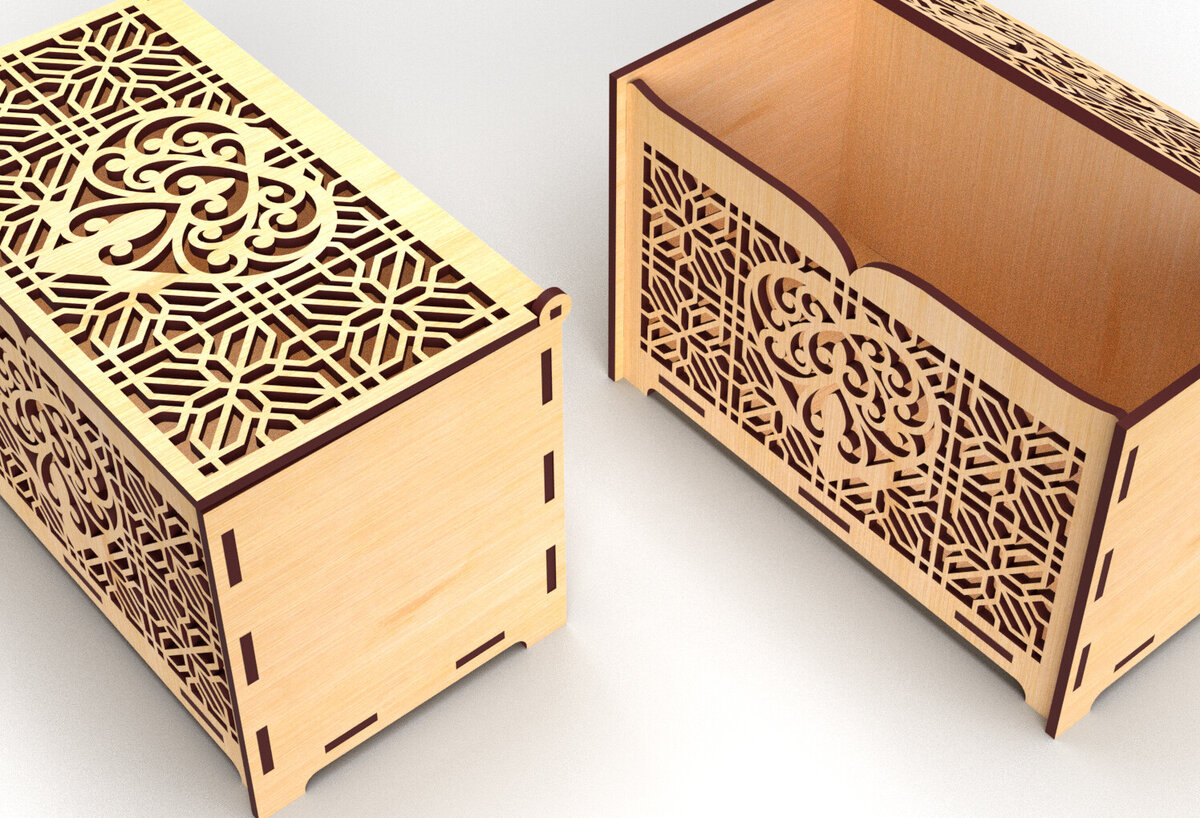 Intra απο ξύλο plywood 3mm-4mm πάχος – Κουτί δώρου Ξύλινο με Heart Κουτί δώρου Δίασταση  20x20 cm INTRAFABR-83340033