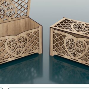 Intra απο ξύλο plywood 3mm-4mm πάχος – Ξύλινο κουτί με κοπή λέιζερ καρδιάς Δίασταση  20x20 cm INTRAFABR-57839130