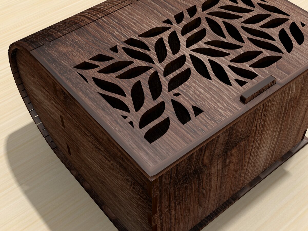 Intra απο ξύλο plywood 3mm-4mm πάχος – Ξύλινο κουτί με  φύλλων Δίασταση  20x20 cm INTRAFABR-122248835