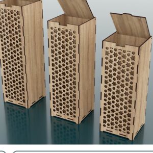 Intra απο ξύλο plywood 3mm-4mm πάχος – Ξύλινο κουτί με καπάκι Files Δίασταση  20x20 cm INTRAFABR-48457050