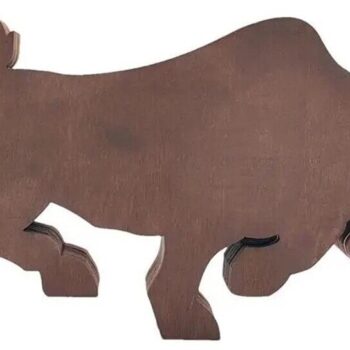 Intra απο ξύλο plywood 3mm-4mm πάχος – Ξύλινο στολίδι ταύρου: Glowforge, Laser, Δίασταση  20x20 cm INTRAFABR-89251146 - Image 2