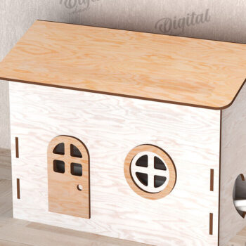 Intra απο ξύλο plywood 3mm-4mm πάχος – Ξύλινο κιβώτιο διαχείρισης καλωδίων Κοπή λέιζερ Δίασταση  20x20 cm INTRAFABR-112090739 - Image 1