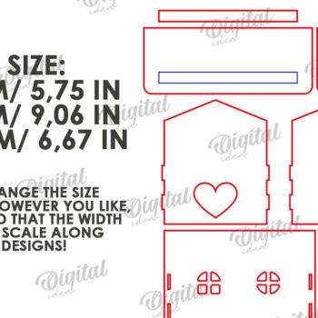 Intra απο ξύλο plywood 3mm-4mm πάχος – Ξύλινο κιβώτιο διαχείρισης καλωδίων Κοπή λέιζερ Δίασταση  20x20 cm INTRAFABR-112090739 - Image 2