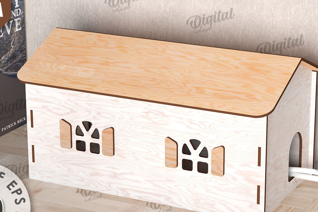 Intra απο ξύλο plywood 3mm-4mm πάχος – Ξύλινο κιβώτιο διαχείρισης καλωδίων Κοπή λέιζερ Δίασταση  20x20 cm INTRAFABR-112090140