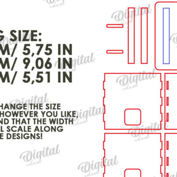 Intra απο ξύλο plywood 3mm-4mm πάχος – Ξύλινο κιβώτιο διαχείρισης καλωδίων Κοπή λέιζερ Δίασταση  20x20 cm INTRAFABR-112090359 - Image 2