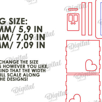 Intra απο ξύλο plywood 3mm-4mm πάχος – Ξύλινο κιβώτιο διαχείρισης καλωδίων Κοπή λέιζερ Δίασταση  20x20 cm INTRAFABR-112090424 - Image 2