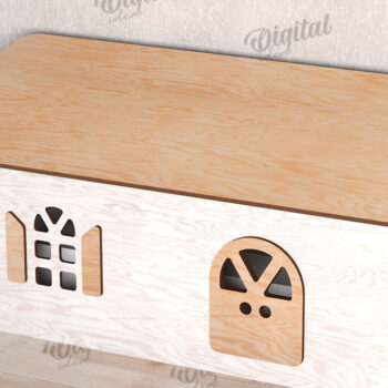 Intra απο ξύλο plywood 3mm-4mm πάχος – Ξύλινο κιβώτιο διαχείρισης καλωδίων Κοπή λέιζερ Δίασταση  20x20 cm INTRAFABR-112090667 - Image 1