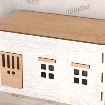 Intra απο ξύλο plywood 3mm-4mm πάχος – Ξύλινο κιβώτιο διαχείρισης καλωδίων Κοπή λέιζερ Δίασταση  20x20 cm INTRAFABR-112090075 - Image 1