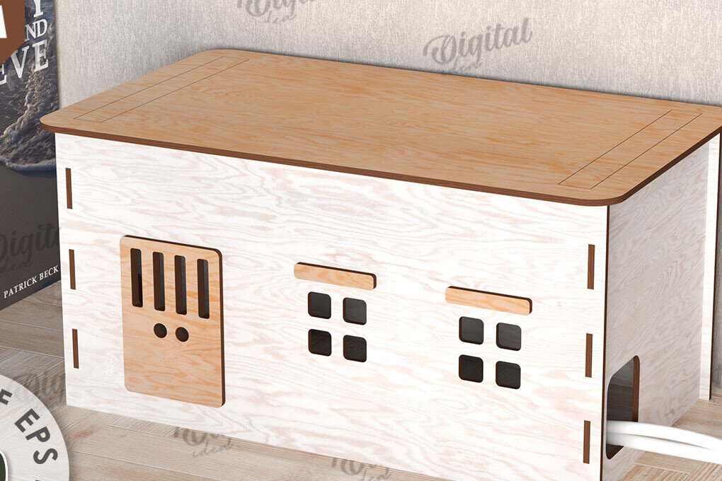 Intra απο ξύλο plywood 3mm-4mm πάχος – Ξύλινο κιβώτιο διαχείρισης καλωδίων Κοπή λέιζερ Δίασταση  20x20 cm INTRAFABR-112090075